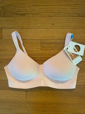 NWT JOCKEY COOLING COTTON BRA WIRE FREE BLUSH 36C